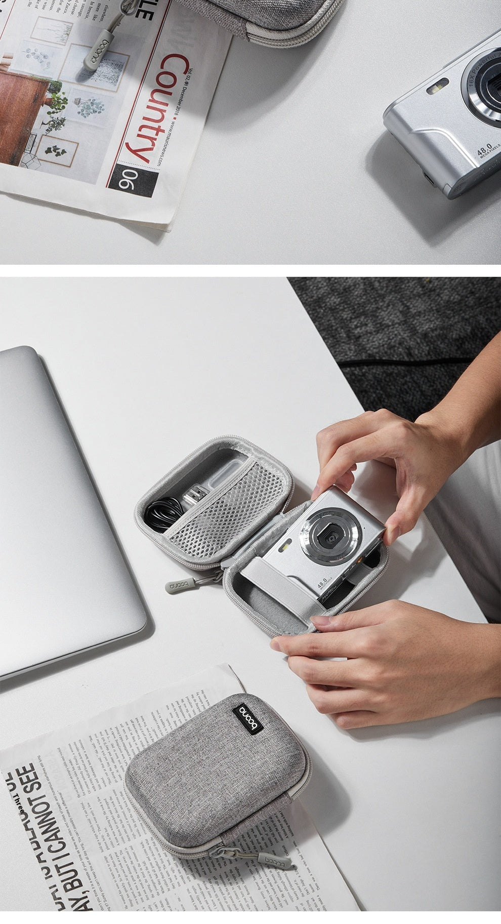 Leather Black Camera Case