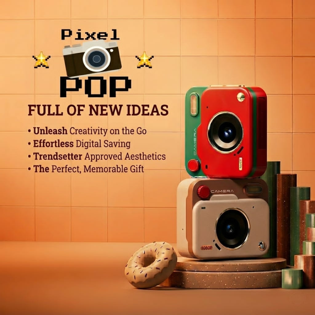 Pixel Pop - Mini Key Chain Camera