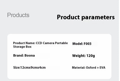 Leather Black Camera Case