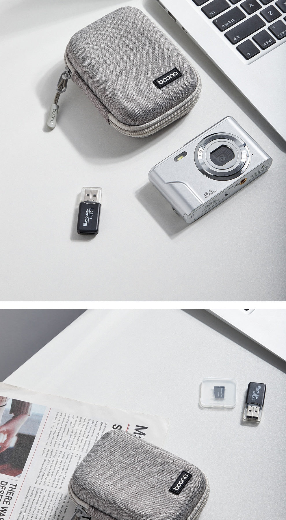 Leather Black Camera Case